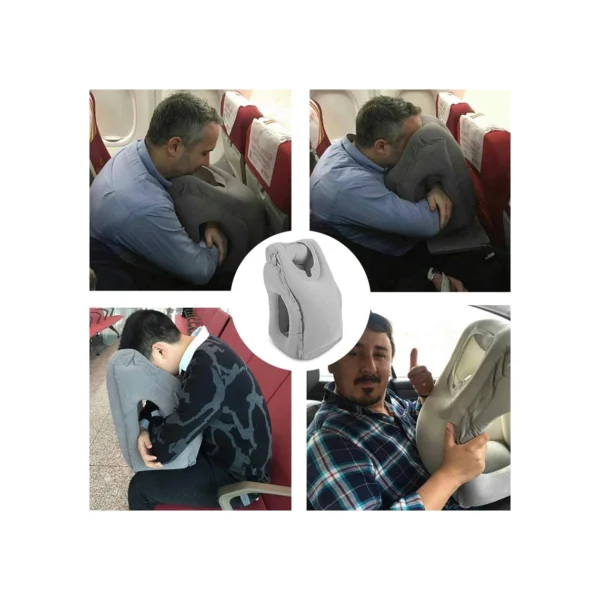 وسادة السفر المحمولة القابلة للنفخ